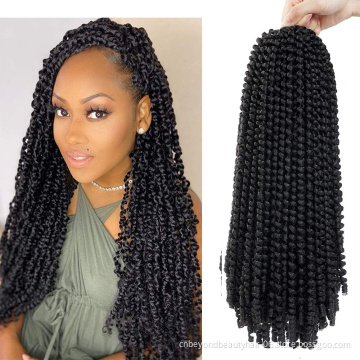 Cheap Synthetic Deep wave  Pre Toyotress Spring Twist Price Soft Passion twist hair Crochet hair extension for black women